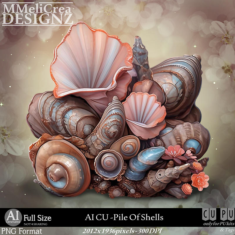 AI - CU Pile of shells (CU4PU/PNG) - Click Image to Close